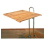 Foldable teak table top 70x90 cm